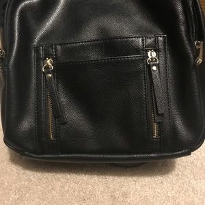 NWOT Express Black and Gold Backpack
